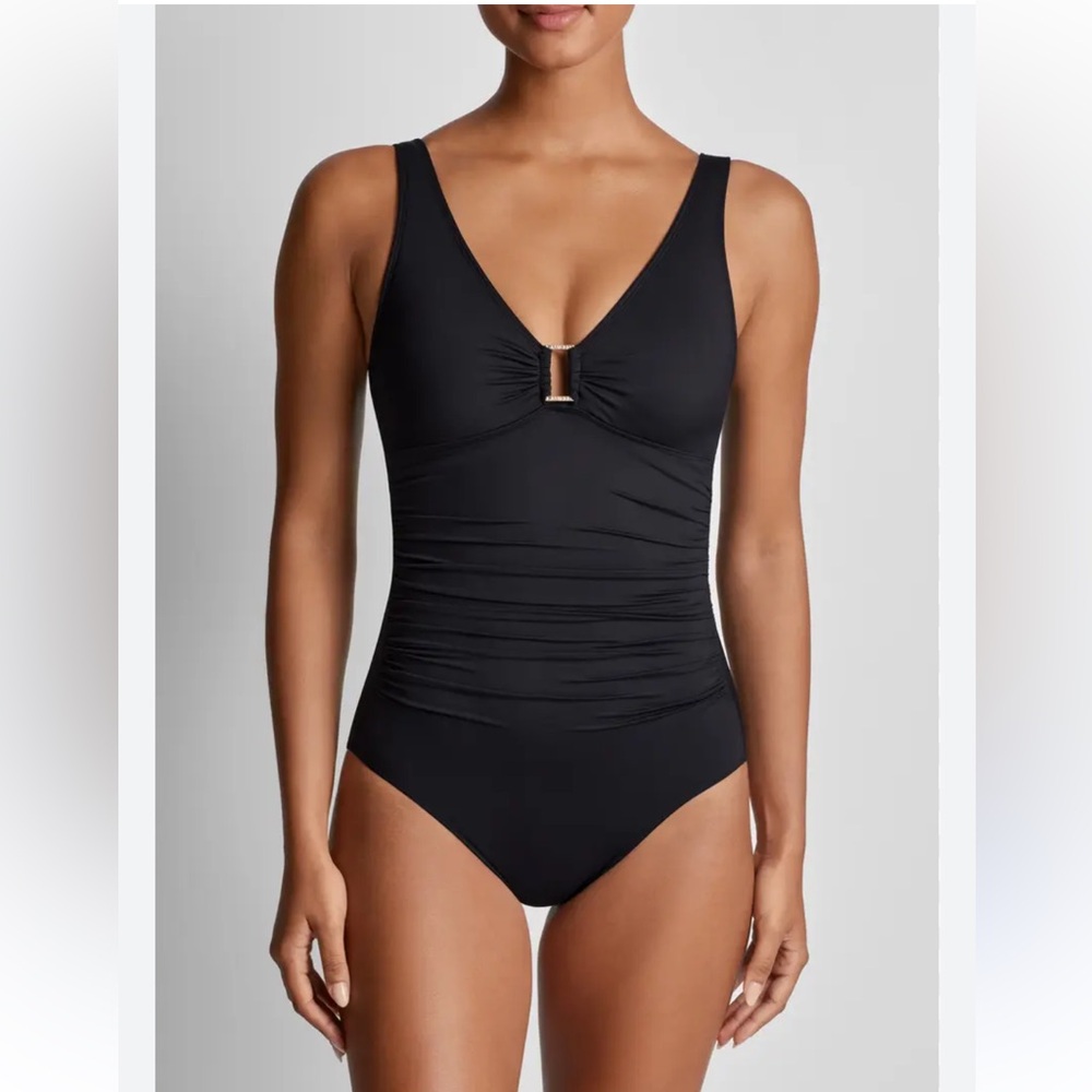 Ralph Lauren Elegant Black One-Piece Swimsuit